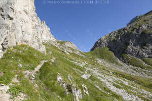 Verso la forcella della Besàusega