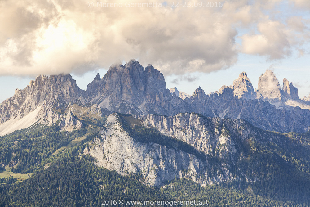 Panorama verso i Cadini di Misurina e Tre Cime di Lavaredo