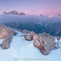 Cintura di Venere | Cielo rosa dalla Palazza Alta | Dolomiti