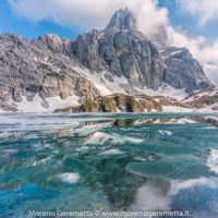 Lago del Coldai al disgelo - Civetta - Dolomiti